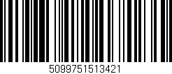 Código de barras (EAN, GTIN, SKU, ISBN): '5099751513421'