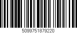 Código de barras (EAN, GTIN, SKU, ISBN): '5099751879220'