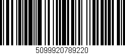 Código de barras (EAN, GTIN, SKU, ISBN): '5099920789220'