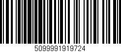 Código de barras (EAN, GTIN, SKU, ISBN): '5099991919724'