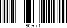 Código de barras (EAN, GTIN, SKU, ISBN): '50cm-1'