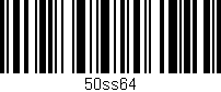 Código de barras (EAN, GTIN, SKU, ISBN): '50ss64'