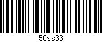 Código de barras (EAN, GTIN, SKU, ISBN): '50ss66'
