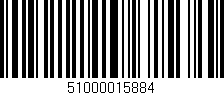 Código de barras (EAN, GTIN, SKU, ISBN): '51000015884'