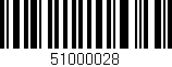 Código de barras (EAN, GTIN, SKU, ISBN): '51000028'