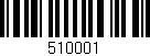 Código de barras (EAN, GTIN, SKU, ISBN): '510001'