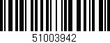 Código de barras (EAN, GTIN, SKU, ISBN): '51003942'