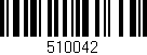 Código de barras (EAN, GTIN, SKU, ISBN): '510042'