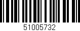 Código de barras (EAN, GTIN, SKU, ISBN): '51005732'
