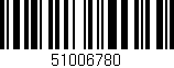 Código de barras (EAN, GTIN, SKU, ISBN): '51006780'