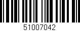 Código de barras (EAN, GTIN, SKU, ISBN): '51007042'