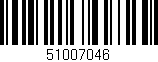 Código de barras (EAN, GTIN, SKU, ISBN): '51007046'