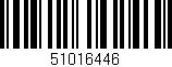 Código de barras (EAN, GTIN, SKU, ISBN): '51016446'