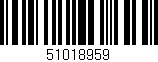 Código de barras (EAN, GTIN, SKU, ISBN): '51018959'