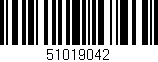 Código de barras (EAN, GTIN, SKU, ISBN): '51019042'