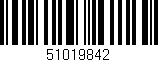 Código de barras (EAN, GTIN, SKU, ISBN): '51019842'