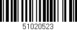 Código de barras (EAN, GTIN, SKU, ISBN): '51020523'