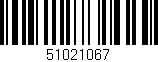 Código de barras (EAN, GTIN, SKU, ISBN): '51021067'