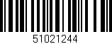 Código de barras (EAN, GTIN, SKU, ISBN): '51021244'