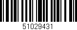 Código de barras (EAN, GTIN, SKU, ISBN): '51029431'