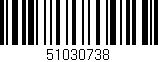Código de barras (EAN, GTIN, SKU, ISBN): '51030738'