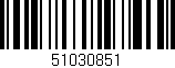 Código de barras (EAN, GTIN, SKU, ISBN): '51030851'