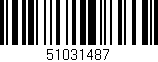 Código de barras (EAN, GTIN, SKU, ISBN): '51031487'