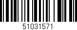 Código de barras (EAN, GTIN, SKU, ISBN): '51031571'