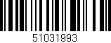 Código de barras (EAN, GTIN, SKU, ISBN): '51031993'