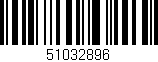 Código de barras (EAN, GTIN, SKU, ISBN): '51032896'