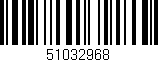 Código de barras (EAN, GTIN, SKU, ISBN): '51032968'