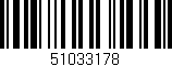 Código de barras (EAN, GTIN, SKU, ISBN): '51033178'