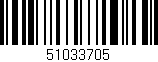 Código de barras (EAN, GTIN, SKU, ISBN): '51033705'