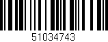 Código de barras (EAN, GTIN, SKU, ISBN): '51034743'