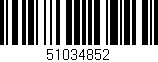 Código de barras (EAN, GTIN, SKU, ISBN): '51034852'
