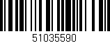 Código de barras (EAN, GTIN, SKU, ISBN): '51035590'