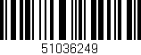 Código de barras (EAN, GTIN, SKU, ISBN): '51036249'
