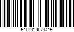 Código de barras (EAN, GTIN, SKU, ISBN): '5103628078415'