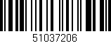 Código de barras (EAN, GTIN, SKU, ISBN): '51037206'