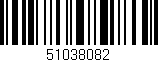 Código de barras (EAN, GTIN, SKU, ISBN): '51038082'