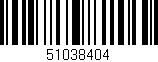 Código de barras (EAN, GTIN, SKU, ISBN): '51038404'