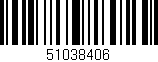 Código de barras (EAN, GTIN, SKU, ISBN): '51038406'