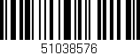 Código de barras (EAN, GTIN, SKU, ISBN): '51038576'