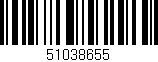 Código de barras (EAN, GTIN, SKU, ISBN): '51038655'