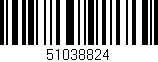 Código de barras (EAN, GTIN, SKU, ISBN): '51038824'