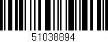 Código de barras (EAN, GTIN, SKU, ISBN): '51038894'