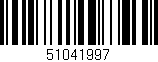Código de barras (EAN, GTIN, SKU, ISBN): '51041997'