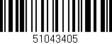 Código de barras (EAN, GTIN, SKU, ISBN): '51043405'