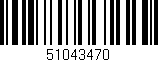 Código de barras (EAN, GTIN, SKU, ISBN): '51043470'