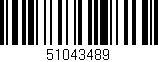 Código de barras (EAN, GTIN, SKU, ISBN): '51043489'